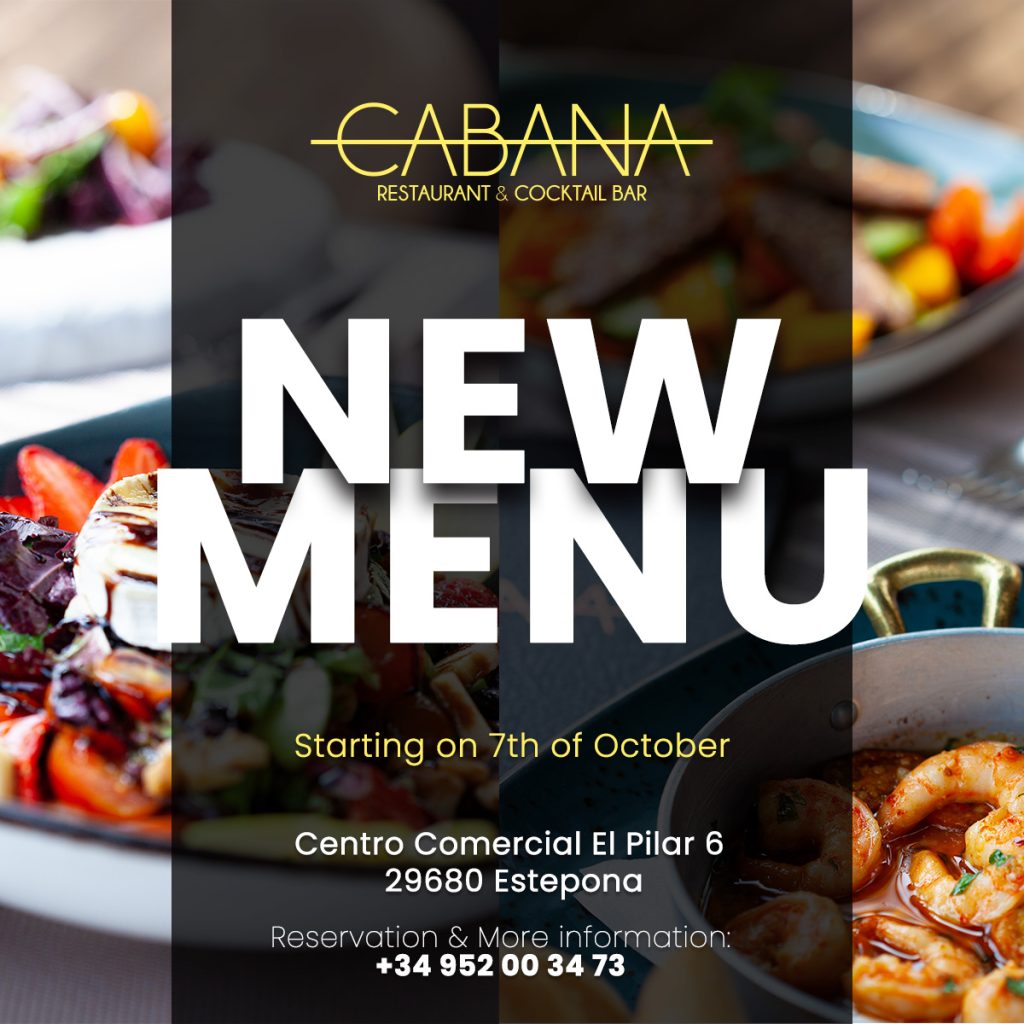 Cabana Restaurant is launching an updated menu